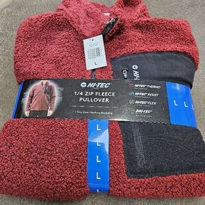 Hi-Tec Red 1/4 Zip Fleece Pullover
